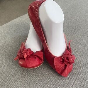Ferca ❤️ 81 Red Leathers Ballerina Flats